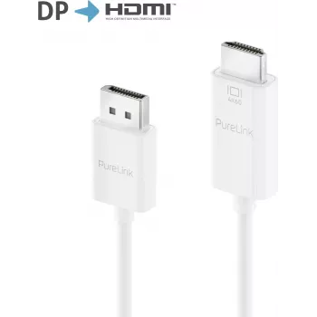 PureLink cavo adattatore attivo DisplayPort 1.2 su HDMI 2.0, 4K60Hz (444), connettore maschio DisplayPort/connettore maschio HDMI