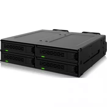 ICY DOCK - MB324V4P-B - ExpressCage - telaio estraibile per 4 SSD U.2/U.3 da 15 mm per vano da 5,25
