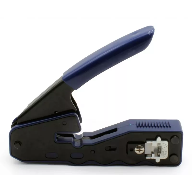 Pinza crimpatrice per connettori pass-through RJ45 (8P8C) cat.5e/cat.6