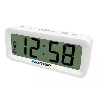 Sveglia BLAUPUNKT CL04WH orologio multifunzione, bianco — termometro, calendario, funzione snooze, 88×37×21 mm