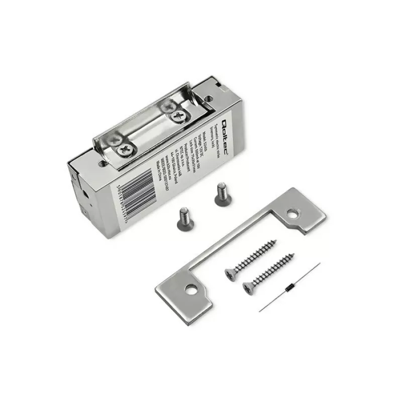 Serratura elettromagnetica QOLTEC 52459 12V simmetrica con memoria e bloccaggio
