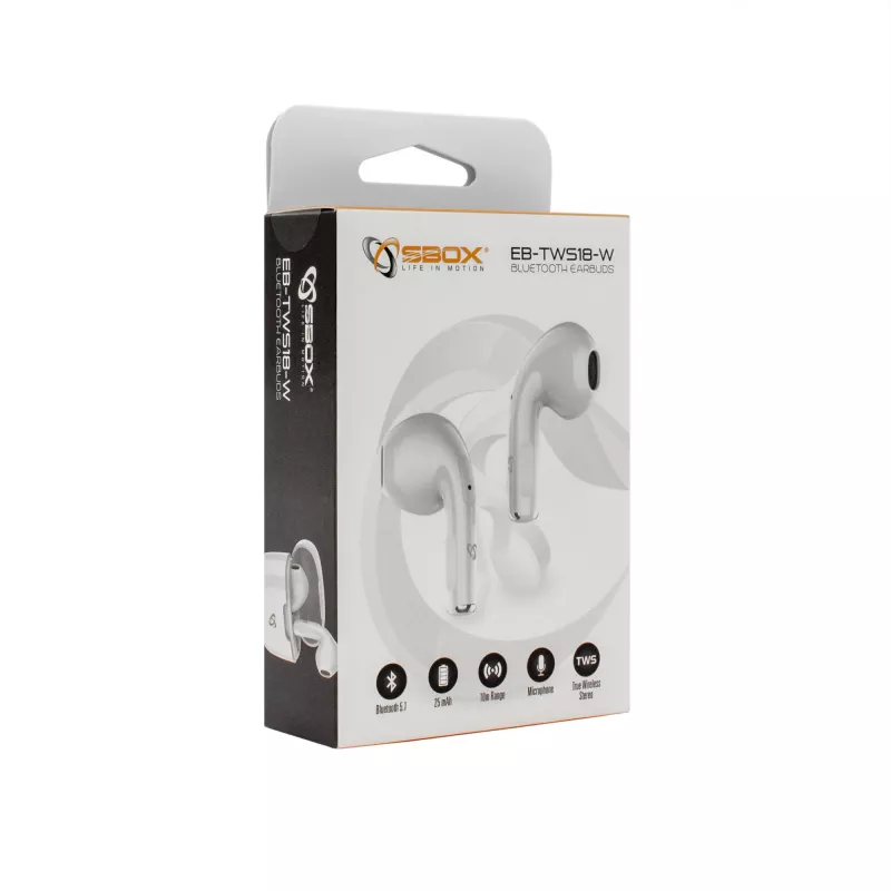 Cuffie SBOX EB-TWS18 bianco