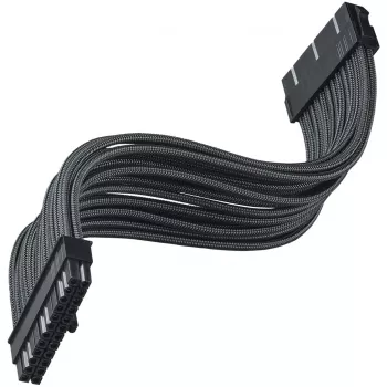 SilverStone PP07E - cavo prolunga alimentazione - ATX, 24 poli (M) a ATX, 24 poli (F) - 30 cm - nero