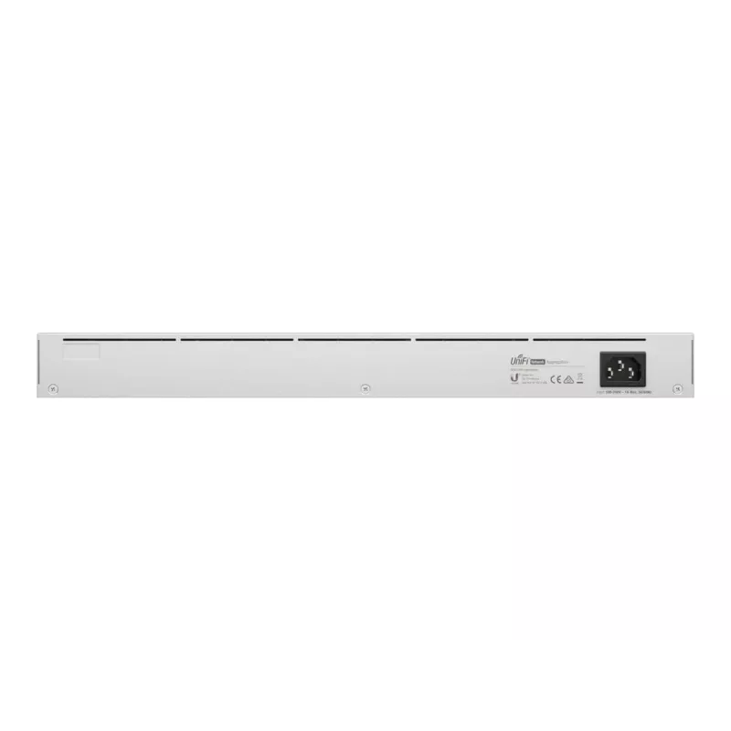 Switch di rete gestito L2 UBIQUITI USW-Aggregation — 8 slot SFP+, supporto 10G, senza ventola, rack 1U, argento