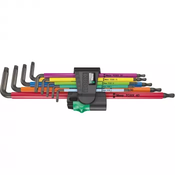 Wera 967/9 TX XL set di chiavi Torx a L, 9 pezzi