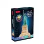 Puzzle 3D CubicFun 306-L536H Statua della Libertà Night Edition — kit di montaggio con illuminazione LED