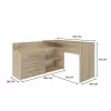 Topeshop DANY SONOMA KPL scrivania per computer color rovere