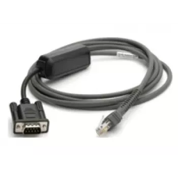 Zebra CBA-R10-S07ZBR Cavo seriale Nero 2,13 m DB9 RJ-45