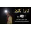 Torcia frontale Nitecore NU30 — torcia frontale LED compatta e portatile, fino a 500 lumen, più livelli di potenza, modalità luce rossa