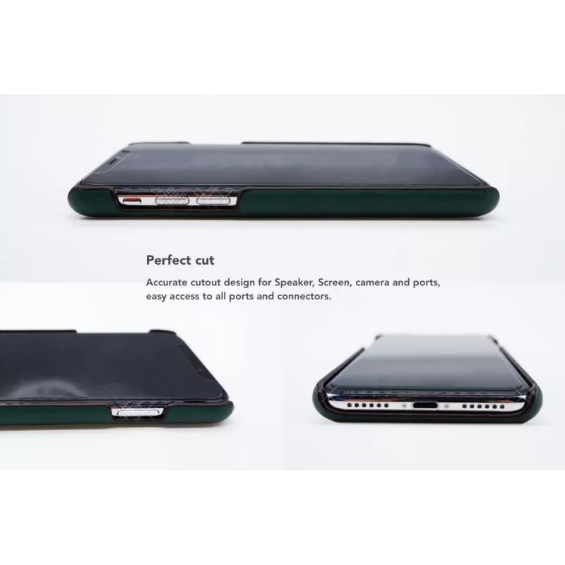 Custodia per cellulare VixFox per Samsung S9 — porta carte, verde bosco
