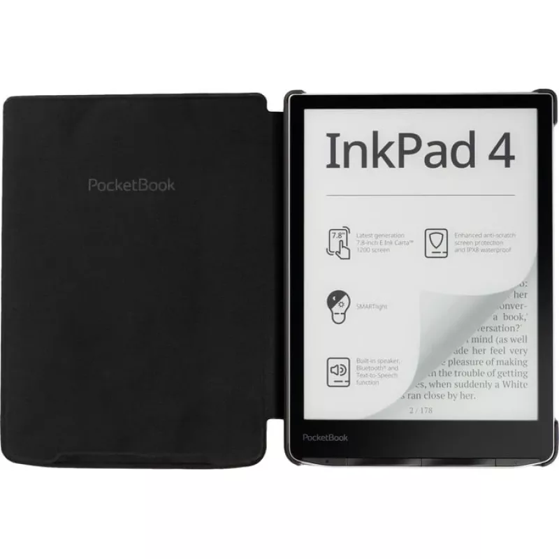 Cover PocketBook Shell H-S-743-CL-WW per InkPad 4 / Color 2 / Color 3 da 7,8 pollici, righe colorate