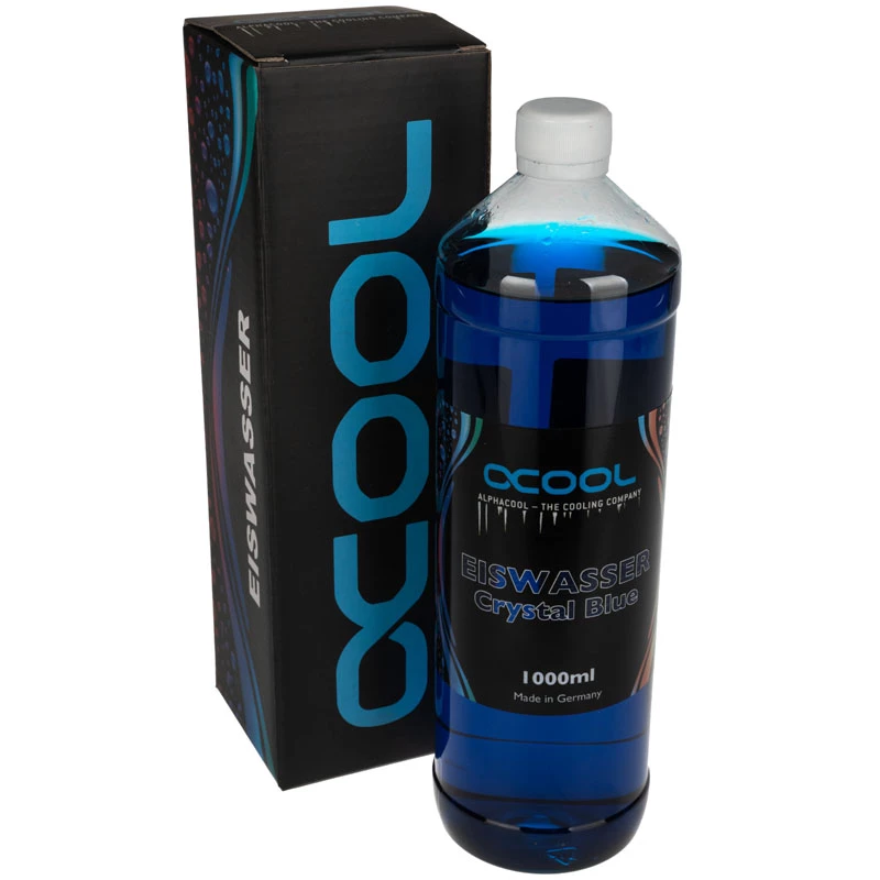 Alphacool Eiswasser Crystal blu, 1000 ml miscela pronta liquido refrigerante - blu