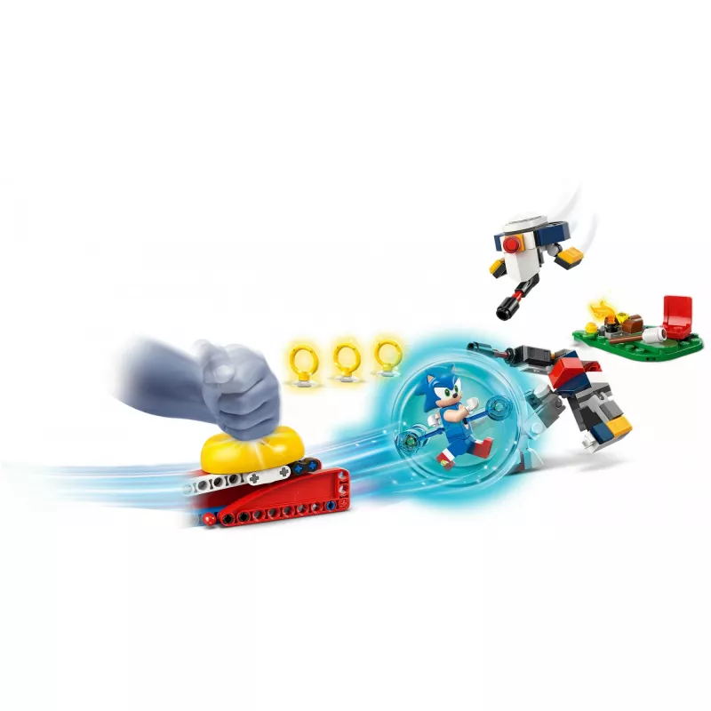 Giocattolo da costruzione LEGO Sonic the Hedgehog 77001 Campfire Showdown set di gioco, 177 pezzi, 1 minifigure, età 7+