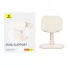 Supporto per tablet e telefono Baseus Seashell Series rosa – regolabile in altezza, leggero