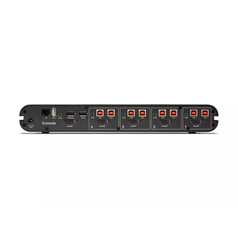 Belkin 4P Single Head DP/HDMI to DP/HDMI Video Secure DT KVM Switch PP4.0 (F1DN104KVM-UN-4)