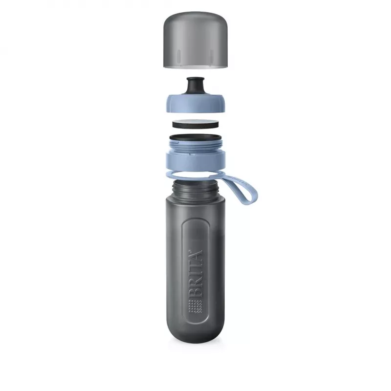 Bottiglia filtrante per acqua BRITA Active 600 ml blu pastello con filtri