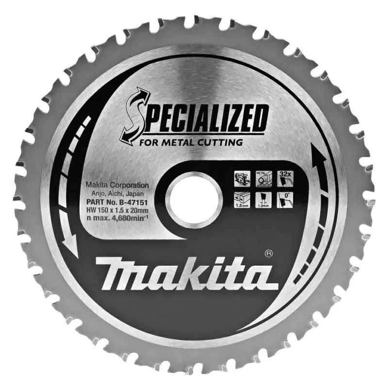 MAKITA LAMA CIRCOLARE 150x20x32Z PER METALLO