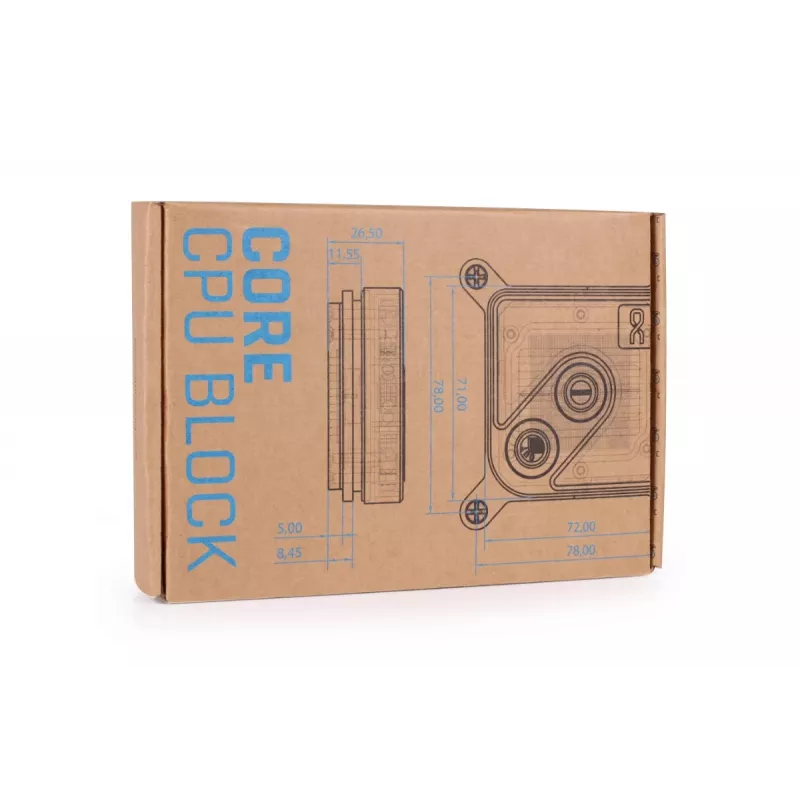 Water block per raffreddamento a liquido Alphacool 13447 ottone rame argento RGB 5V