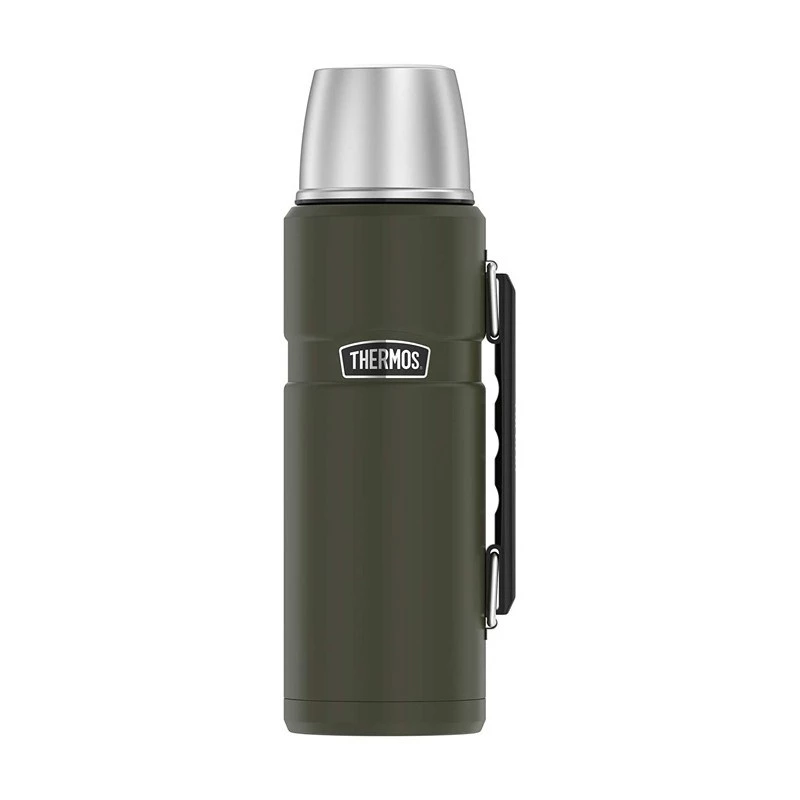 Termos THERMOS TH-170028 470 ml, acciaio inox sottovuoto, verde oliva, 24 h caldo/freddo