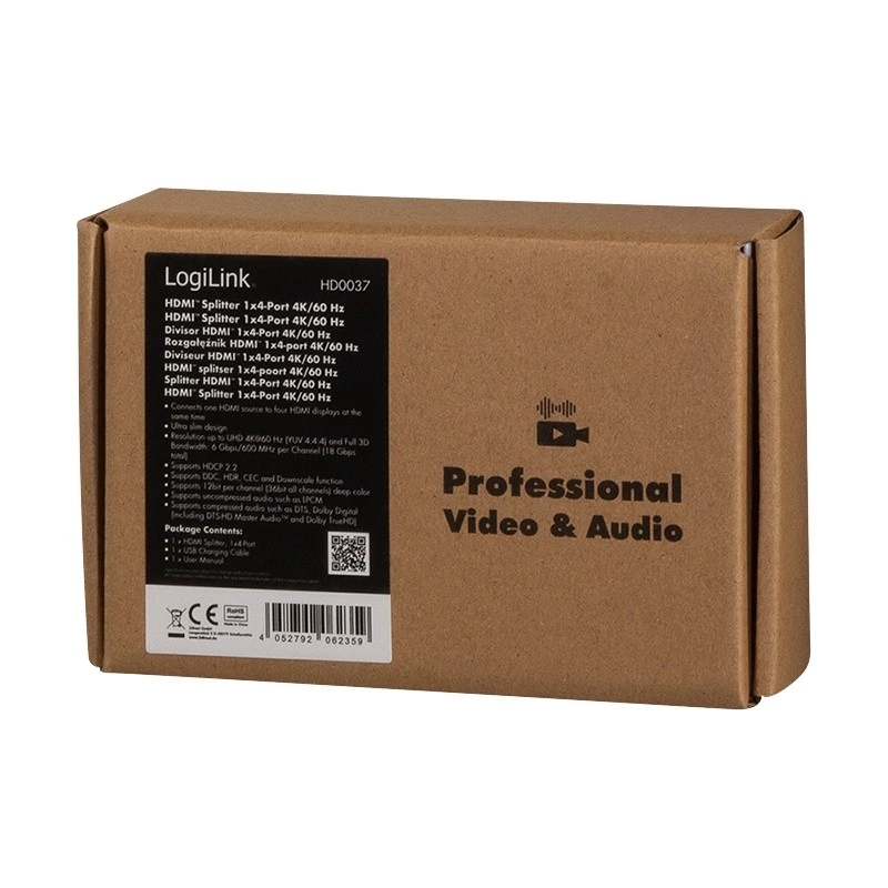 Splitter video HDMI LogiLink HD0037