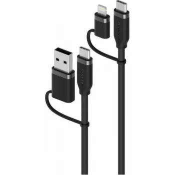 Alogic ELEMENTS SILICONE 4-IN-1 - cavo - digitale/dati (ELSI4IN1U2BK1.5)