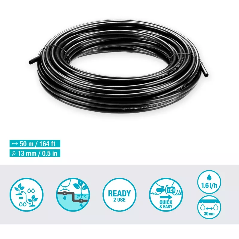 Gardena Micro-Drip-System linea gocciolante, 1,6 l/h, 50 m (13504-20)