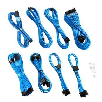 CableMod RT-Series PRO ModMesh kit doppio cavo 12VHPWR per ASUS/Seasonic, azzurro