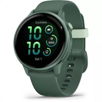 Smartwatch GARMIN vívoactive 6 – sportwatch, cassa 42 mm in alluminio/polimero, AMOLED 1,2 pollici, GPS, 5 ATM, HR ottico, SpO2, 8 GB, verde