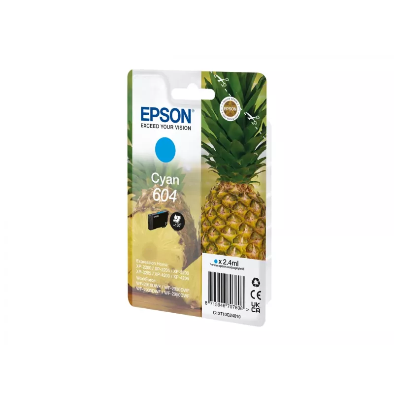 Epson 604 Cartuccia d'inchiostro 1 pezzo Originale Standard cyan