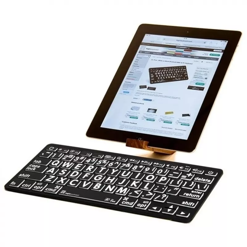 Logickeyboard tastiera universale Bluetooth LKB-LPWB-BTPC-DE QWERTZ tedesco nero