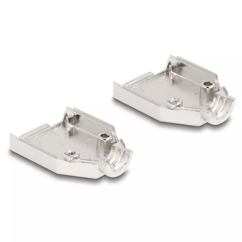 Passacavo DELOCK custodia D-Sub 9 poli (connettore maschio/femmina) argento plastica, 31×46×16 mm