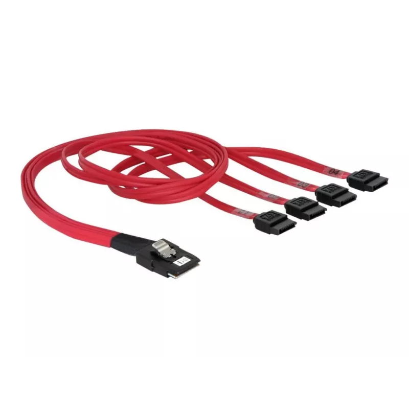 Delock - cavo SATA / SAS - 4 corsie - SATA (femmina) a 36 PIN 4iMini MultiLane (maschio) - 50 cm (83057)