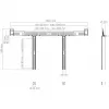Hagor LS-1 supporto per soundbar, nero