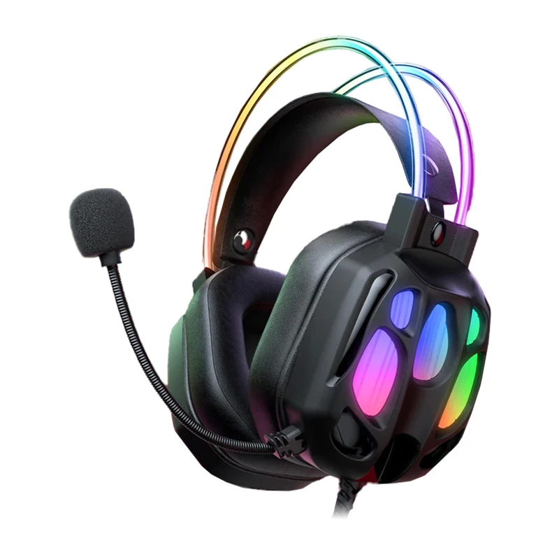 Cuffie da gaming Onikuma X89 — cuffie over-ear con filo, nero, modello X89