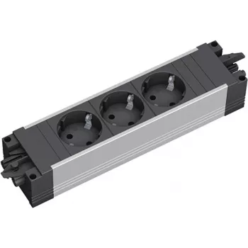 Bachmann STEP ALU 906.18815 ciabatta, 3x CEE 7/3