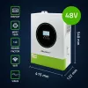 Inverter solare ibrido off-grid Qoltec 11000W