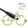 Caricabatterie QOLTEC 36V–42V 4A per e-bike, connettore DC 5,5×2,1 mm