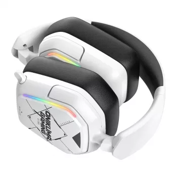 Cuffie con filo/wireless Onikuma GT883 bianche — connessione Bluetooth e con filo, design over-ear