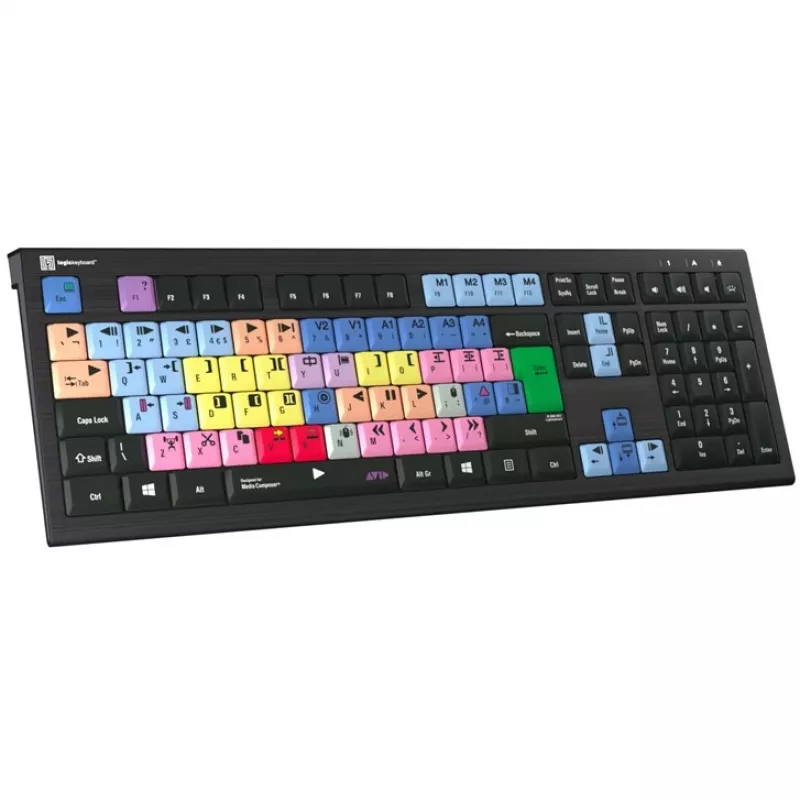 Logickeyboard Avid Media Composer ASTRA 2 tastiera retroilluminata PC UK (LKB-MCOM4-A2PC-UK)