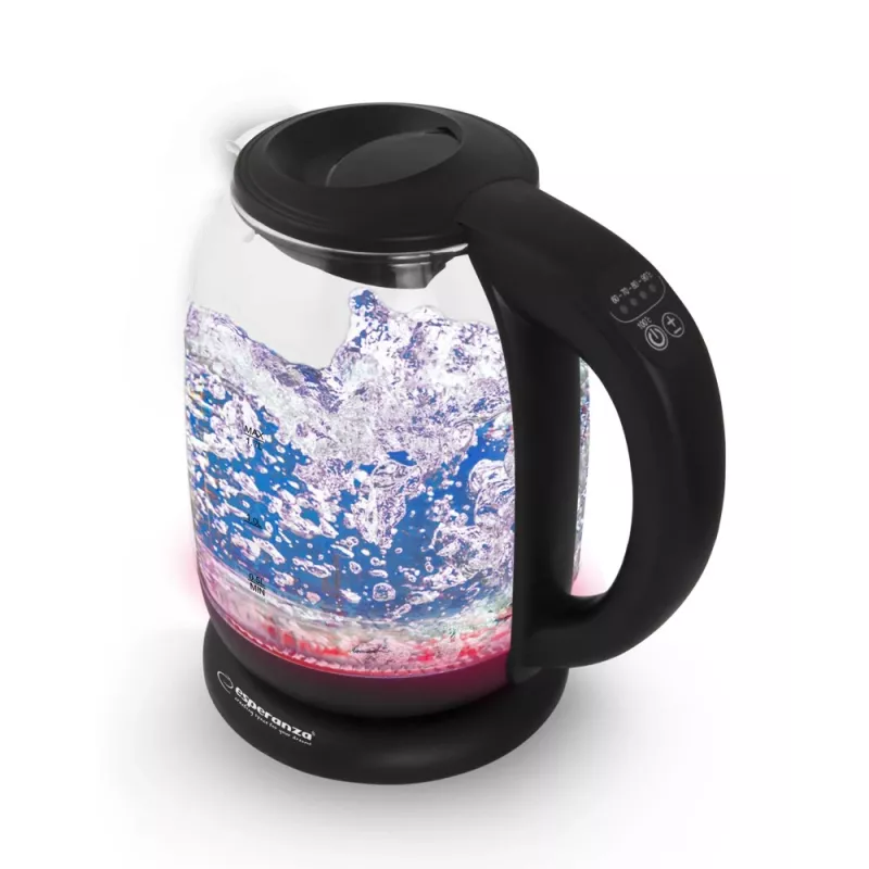 Esperanza EKK027 bollitore elettrico 1,7 L 2200 W nero, trasparente