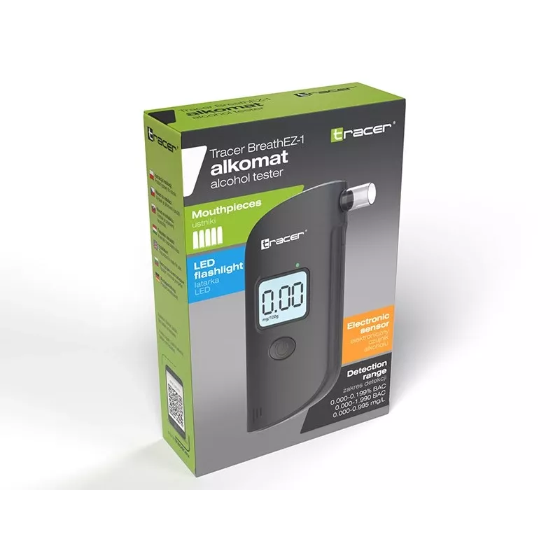 Tracer BreathEZ-1 etilometro a semiconduttore, nero