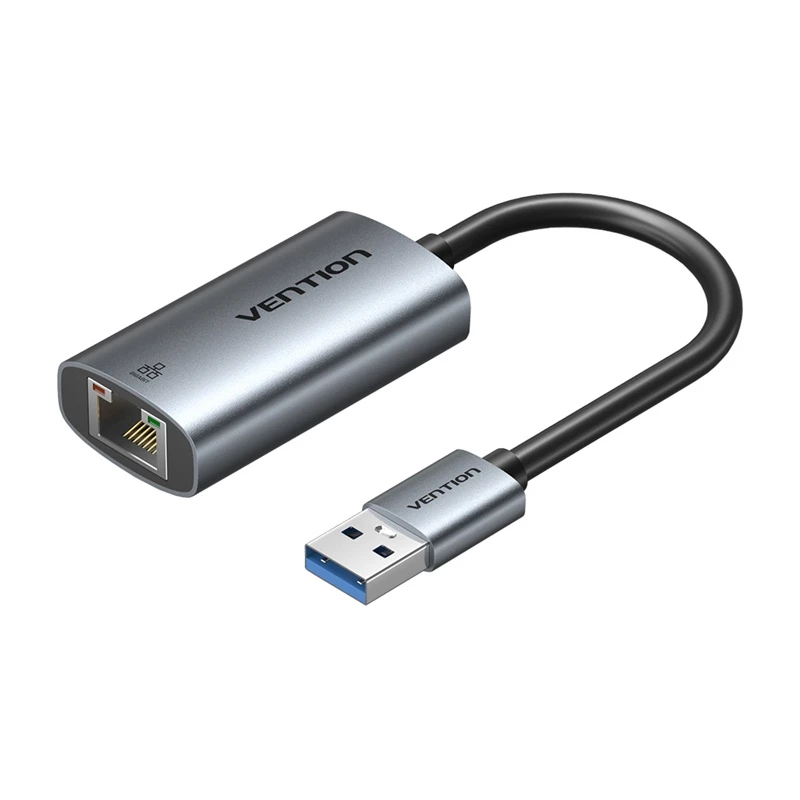 Adattatore USB su Gigabit Ethernet Vention CEZ – host USB cablato, 1000 Mbit/s, grigio