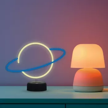 Manta SNL38BLT Style Neon Lights Planet lampada LED decorativa