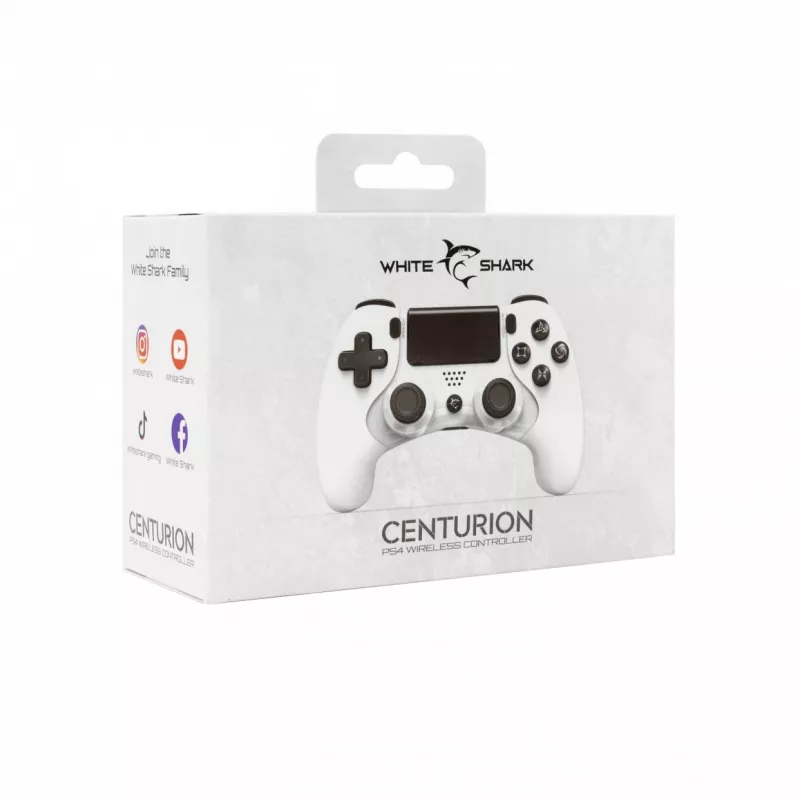 Gamepad White Shark CENTURION nero bianco Bluetooth PlayStation 4 3