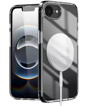 Nevox StyleShell SHOCKFlex - compatibile iPhone 16e/17e con MagSafe trasparente