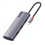 Hub USB-C Tellur TLL321061 con PD 3.0 100W, uscita HDMI e 3× porte USB 3.0