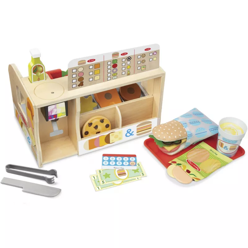 Melissa & Doug Slice & Stack Sandwich Counter 6074860 cucina giocattolo in legno