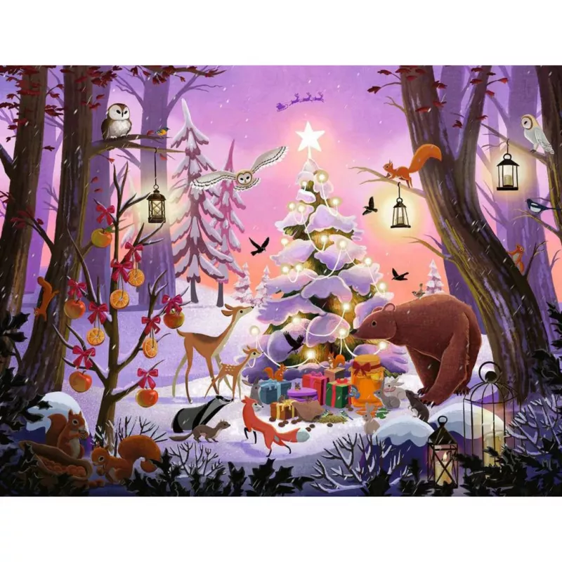 Puzzle Ravensburger Weihnachten im Wald 2000 pezzi