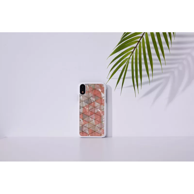 Custodia per smartphone iKins per iPhone XR — cover protettiva diamante bianco