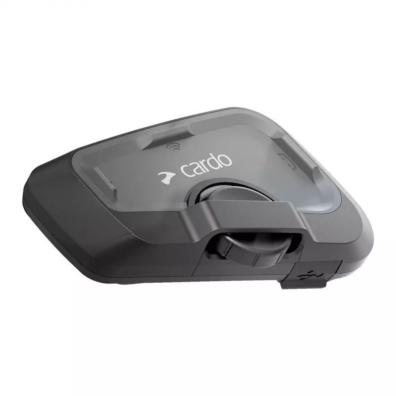 Intercom per moto Cardo FRC4X003 — 4 canali, portata 1200 m, tempo di conversazione 13 h, nero
